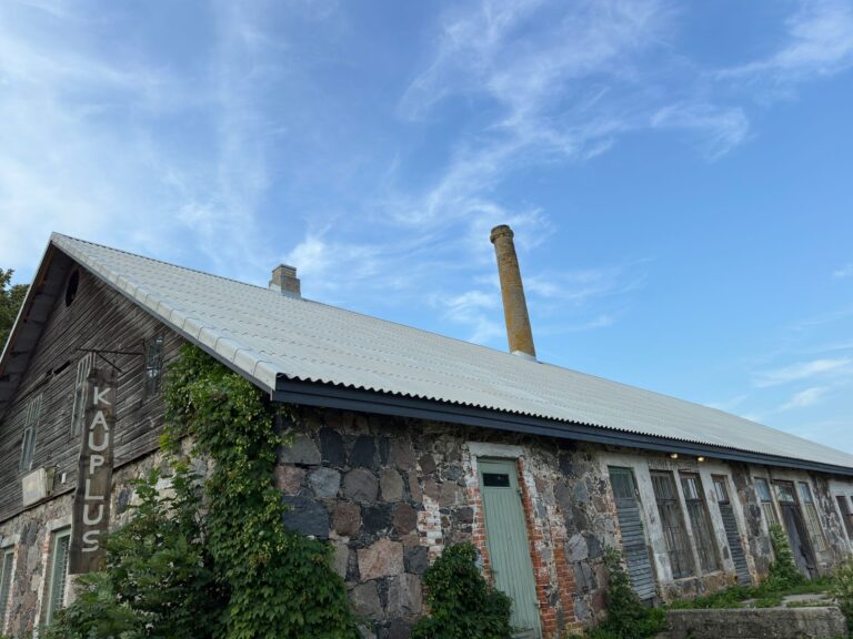 Emumäe kaupluse katusetööd